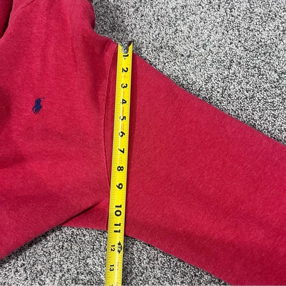 Polo Ralph Lauren Men’s Red Estate-Rib Quarter-Zip Pullover 100% Cotton Size XL - Picture 9 of 11